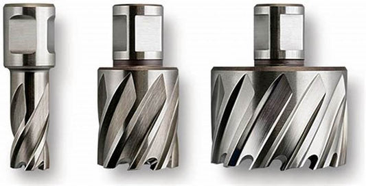 Annular Cutter, HSS, 3/4" Straight Shank, 3" Depth, 1-11/16"