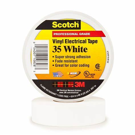 Vinyl Electrical Tape 7.5MIL 2'' X 60'