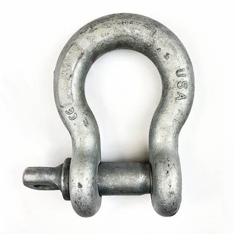 Crosby® G-209A Alloy Screw Anchor Pin Shackles, Forged Alloy Steel, 1-1/4"
