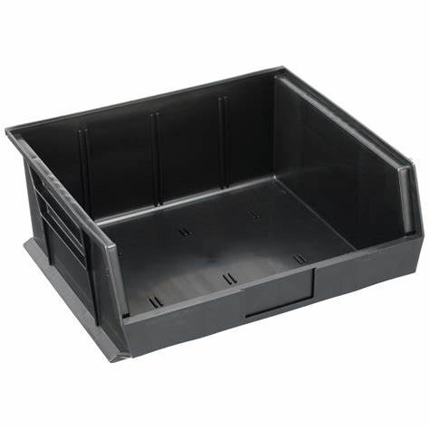 Quantum QUS250BK Black Hang & Stack Bin 14 3/4" × 16 1/2" × 7" (6 / CTN)