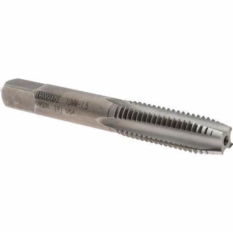Irwin 1740ZR M10 × 1.5 mm Carbon Steel 4‑Flute Plug Hand Tap