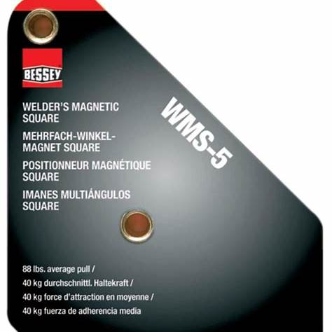 Bessey WMS‑5 Welder’s Magnetic Set‑Up Square 90° & 45°