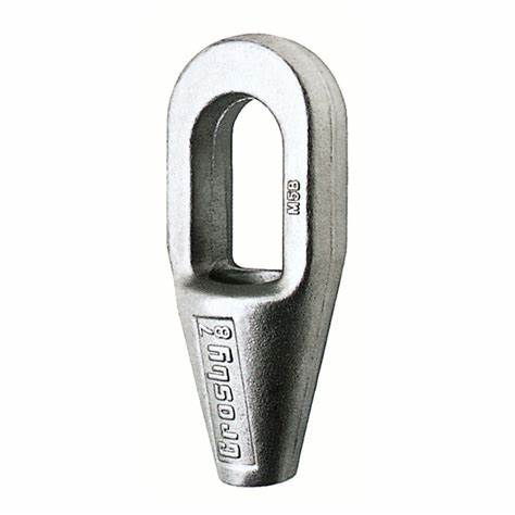 Crosby® G-417 Closed Spelter Sockets, Forged Steel, 7/8" Rope Diameter