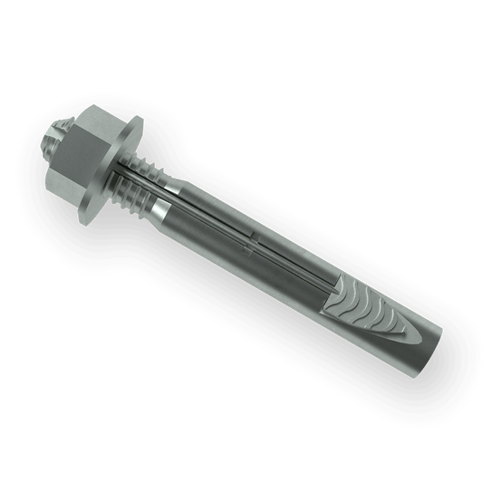Concrete Wedge Expansion Anchor – 1/2" Dia x 3-1/2" OAL, Steel, Zinc, Hex Head