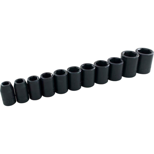 Socket Set - Impact, 1/2" Drive, 11 Pieces