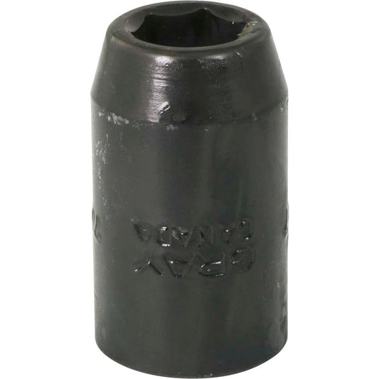 Impact Socket - 1/2" Drive, 7/16" Hex, 6-Point - Durable