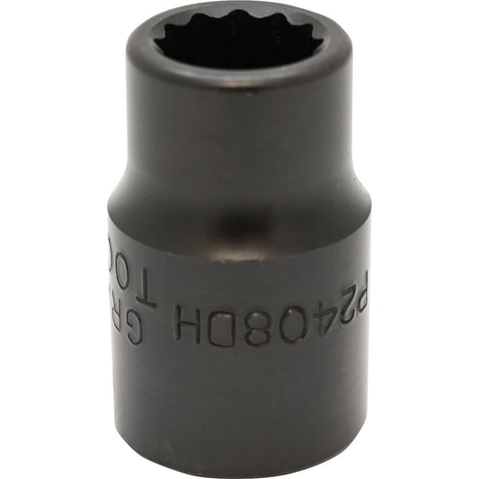Impact Box Socket 1/2" Drive 1/2" 12-Point
