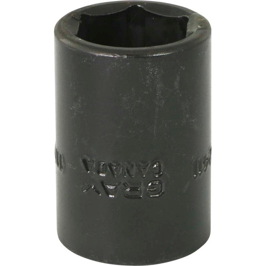 Impact Socket - 1/2" Drive, 11/16" Hex, 6-Point - Precision