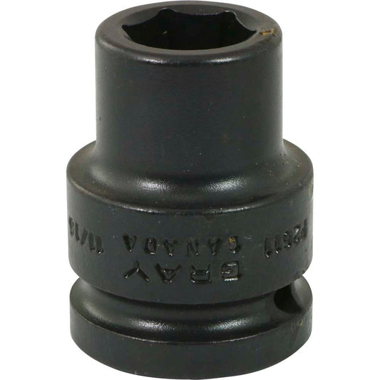 Impact Socket - 3/4" Drive, 11/16" Hex, 6-Point