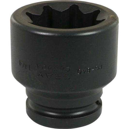 Impact Socket - 3/4" Drive, 1-1/4" Hex, 8-Point