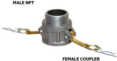 2" Partie B Aluminium, 25/pqt