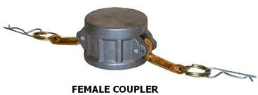 Bouchon anti-poussière en aluminium avec serrure en acier inoxydable 1-1/2"