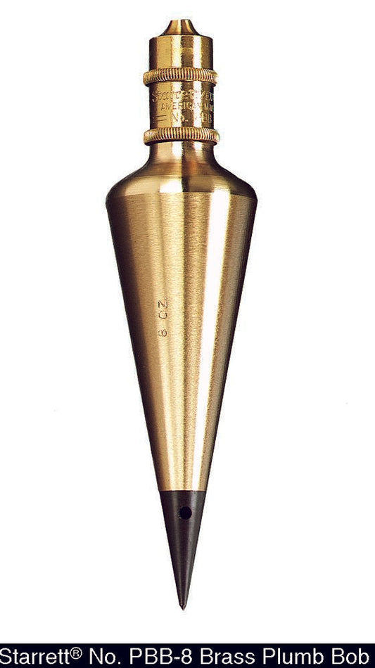 Plumb Bob Solid Brass 8oz