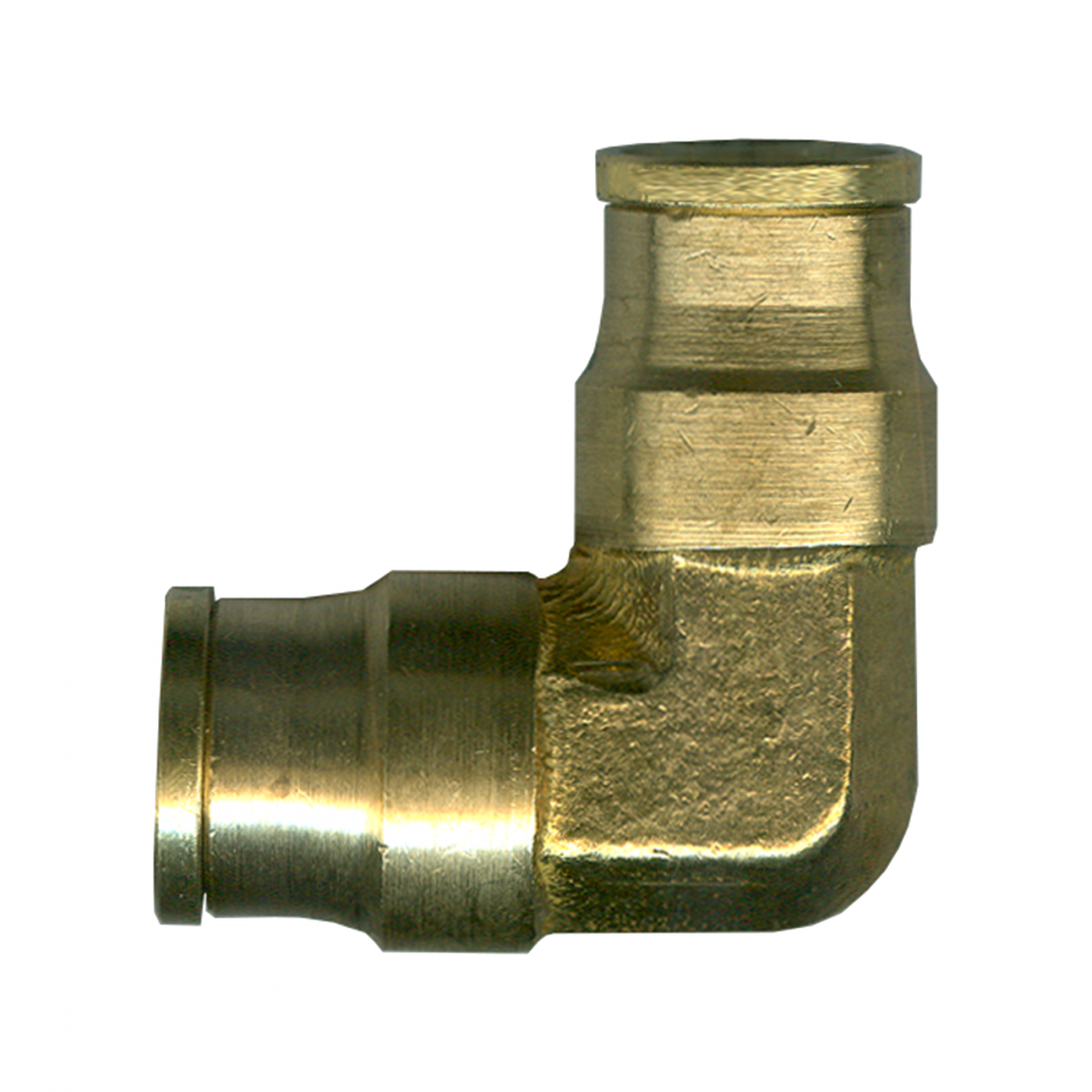 Push-To-Connect 90° Union Elbow, Brass, 1/8 Tube