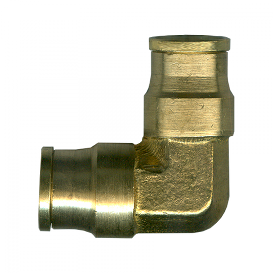 Push-To-Connect 90° Union Elbow, Brass, 1/8 Tube