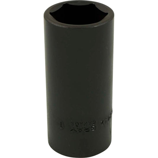Impact Socket - 1/2" Drive, 1" Hex, 6-Point
