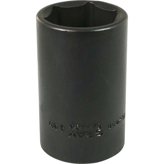 Impact Socket - 1/2" Drive, 1-3/8" Hex, 6-Point - Heavy-Duty