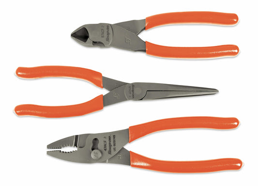 Ensemble de 3 pinces (orange)