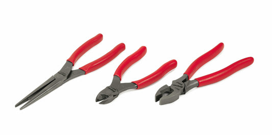 Ensemble de 3 pinces/coupe-fils (rouge)