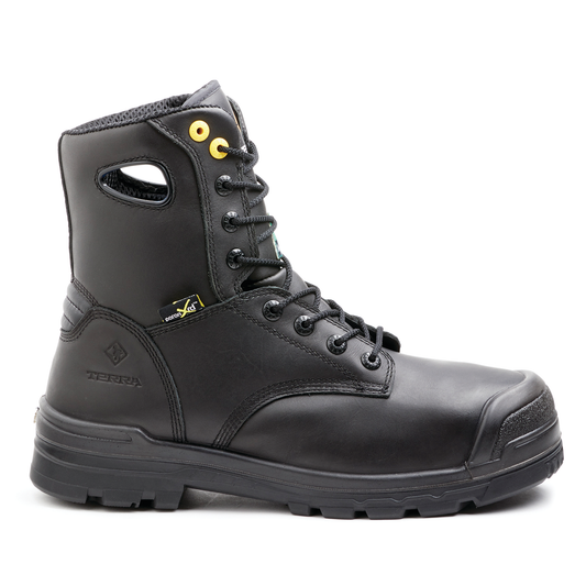 Bottes de sécurité Terra Paladin pour homme, embout composite de 20 cm, avec protection métatarsienne interne, pointure 6