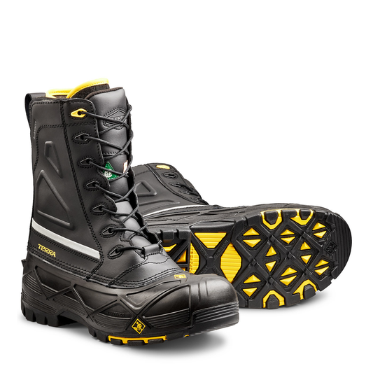 Men's Crossbow Composite Toe -60°C CSA Work Boots, Black, Size 8