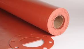Red Rubber Gasket Sheet, 1/16" x 36", 3 Sq. Ft. (1' x 3')
