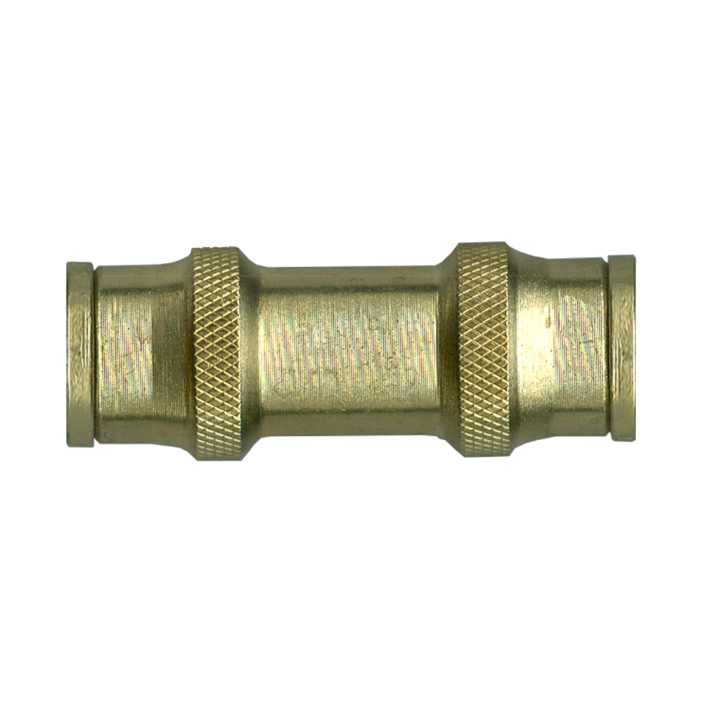 Push-To-Connect Union Coupling, Brass, 5/32 Tube