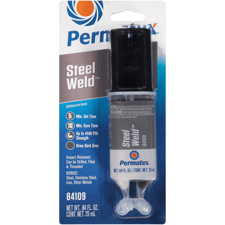 Permatex Steel Weld Epoxy, 5 Min Set Time, 25ml