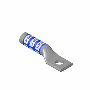 CU Lug 2/0 1 Hole Long Barrel 1/2B Black