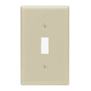 1-Gang Toggle Wallplate Thermoset Ivory