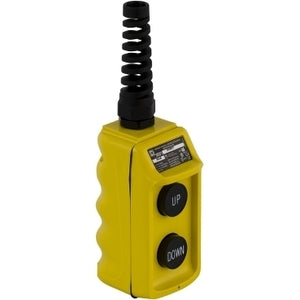 Pendant Station 2 Push Buttons NO Contacts Up/Down Yellow Enclosure