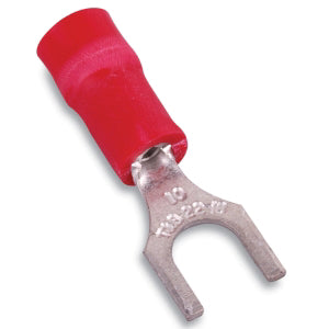 Nylon Fork Terminal 22-16 1/4" Red