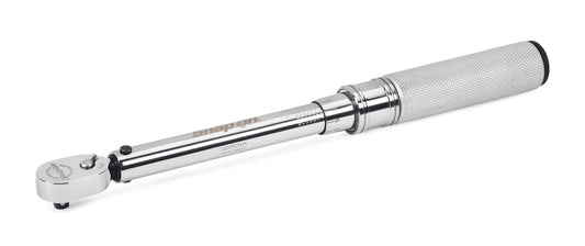 1/4" Drive SAE Adjustable Click-Type Fixed Ratchet Torque Wrench (40–200 in-lb)