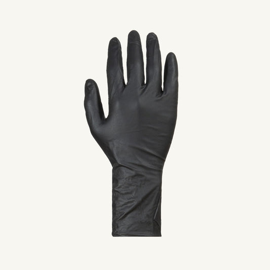 Gants nitrile alimentaire, 8 mil, noir, GR: XL, 50/bte