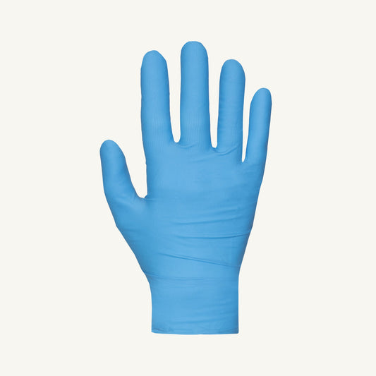Gants nitrile alimentaire, 8 mil, bleu, GR:XL, 50/bte