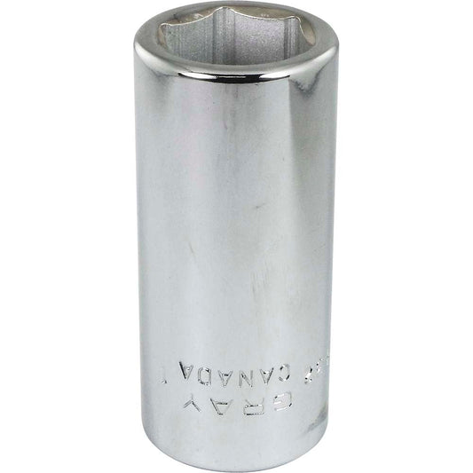 Socket - Deep, 3/4" Drive, 1" Hex, 6-Point