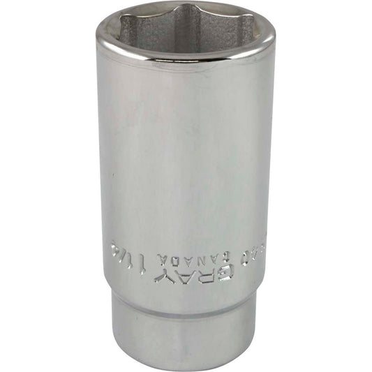 Socket - Deep, 3/4" Drive, 1-1/4" Hex, 6-Point