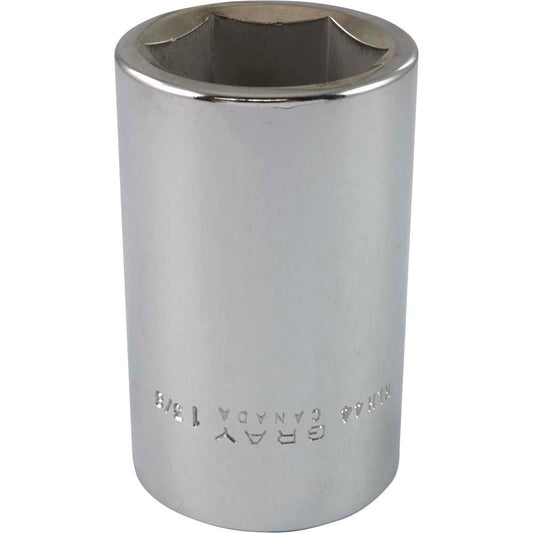 Socket - Deep, 3/4" Drive, 1-3/8" Hex, 6-Point