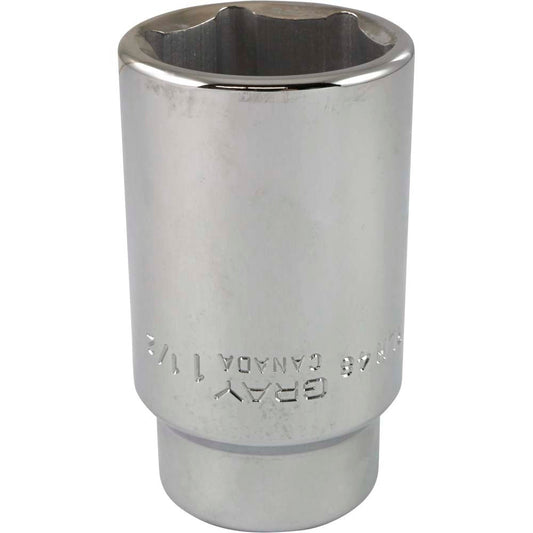 Socket - Deep, 3/4" Drive, 1-1/2" Hex, 6-Point