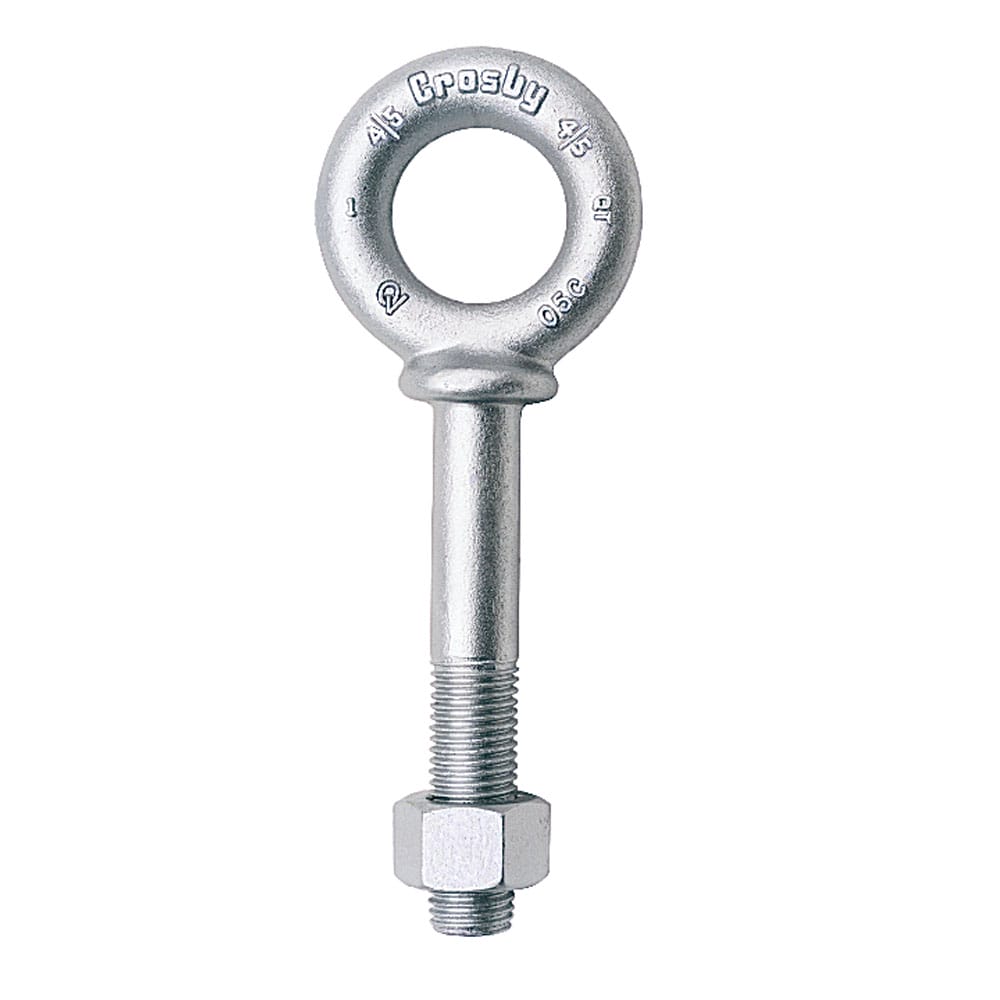 Crosby® G-277 Shoulder Nut Eye Bolts, Forged Steel, 1" x 9"