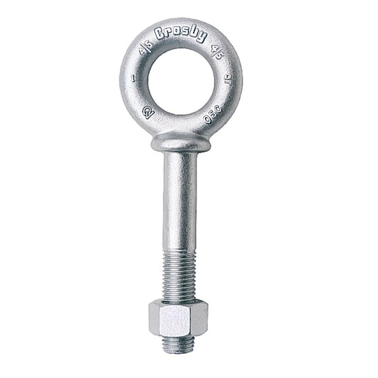 Crosby® G-277 Shoulder Nut Eye Bolts, Forged Steel, 1" x 9"