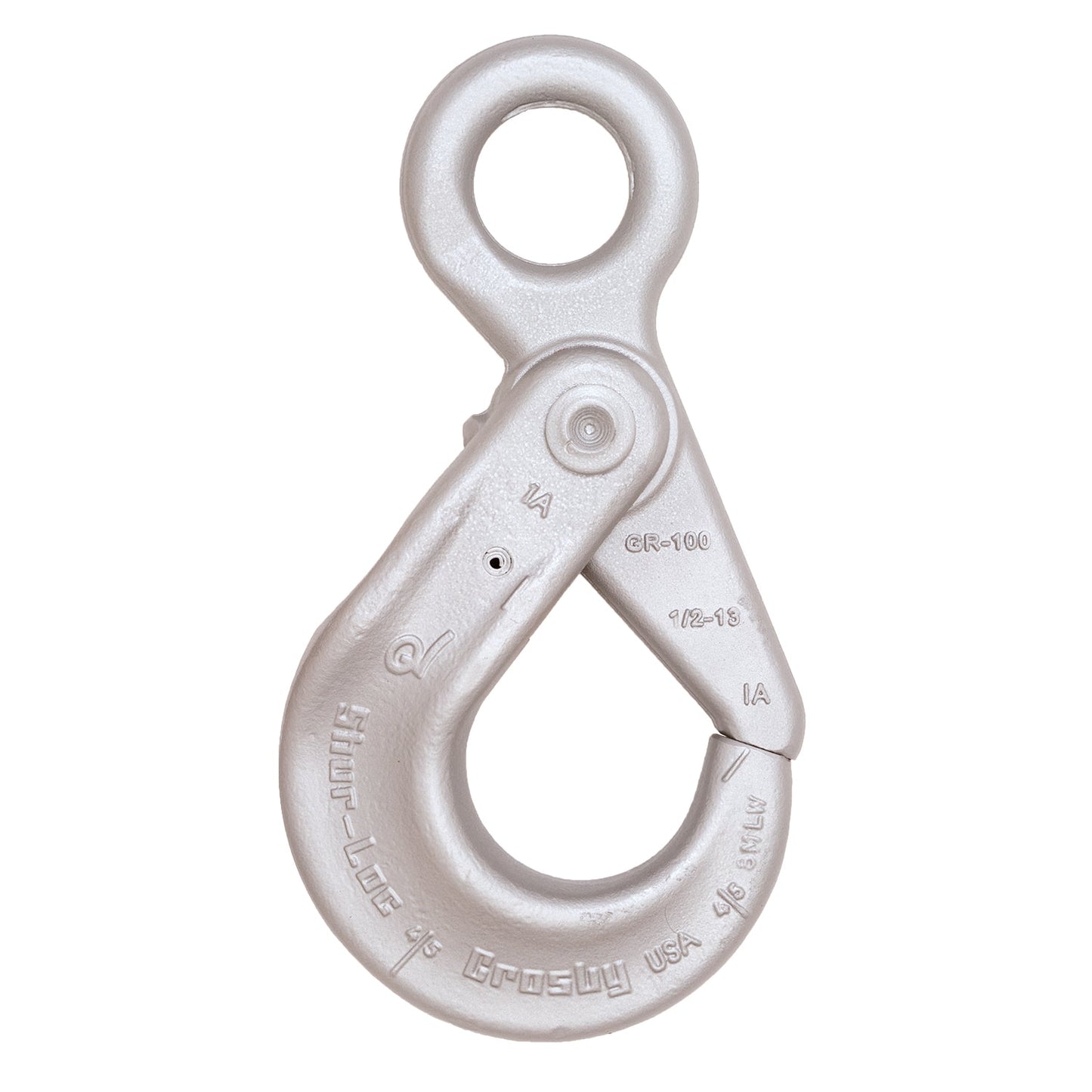 Crosby® S-1316 SHUR-LOC® Eye Hook with Positive Locking Latch, Forged Alloy Steel, G, 1/4"-5/16"