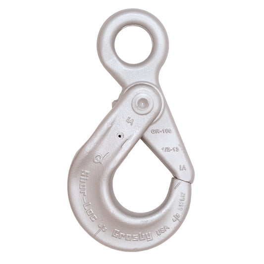 Crosby® S-1316 SHUR-LOC® Eye Hook with Positive Locking Latch, Forged Alloy Steel, G, 1/4"-5/16"