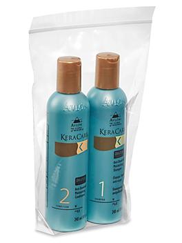 Gusseted Reclosable Bags, Polyethylene, 6 x 9 x 2"