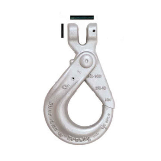 Crosby® S-1317 Clevis Hook, Silver, Forged Alloy Steel, 5/16"