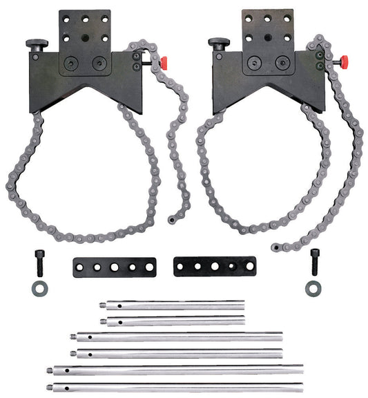 Ensemble de colliers d'alignement d'arbre avec plaques d'extension et poteaux