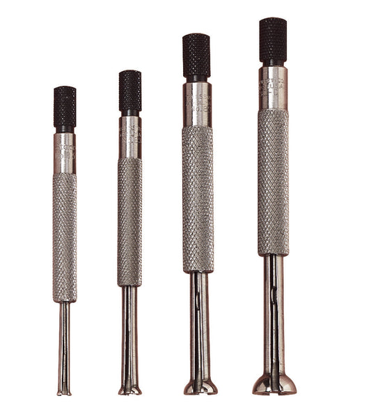Jeu de 4 jauges pour petits trous, plage de 0,125 à 0,500 po/3,2 à 12,7 mm, longueur de 2 13/16 à 3 1/2 po/70 à 90 mm, étui