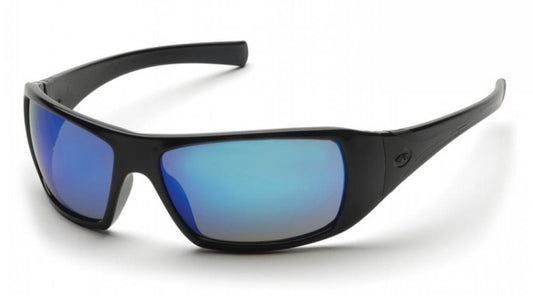Goliath - Monture noire/verres miroir bleu glacier