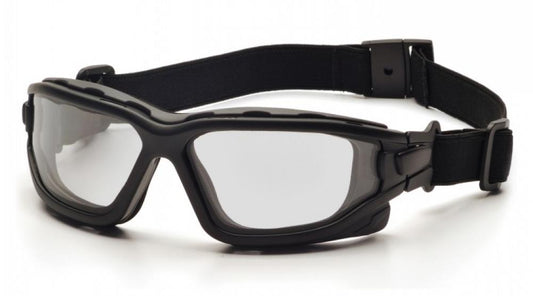 I-Force - Black Strap-Temples/Clear Anti-Fog Lens