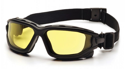 I-Force - Black Strap-Temples/Amber Anti-Fog Lens